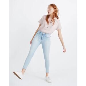 Madewell 9" Mid-Rise Skinny Crop Jeans in Coolmax Denim Edition sz 27 NWT